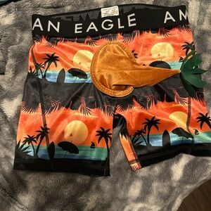 AMERICAN EAGLE Mens Costume Pouch Classic Boxer Brief  XS Palm Tree NEW!